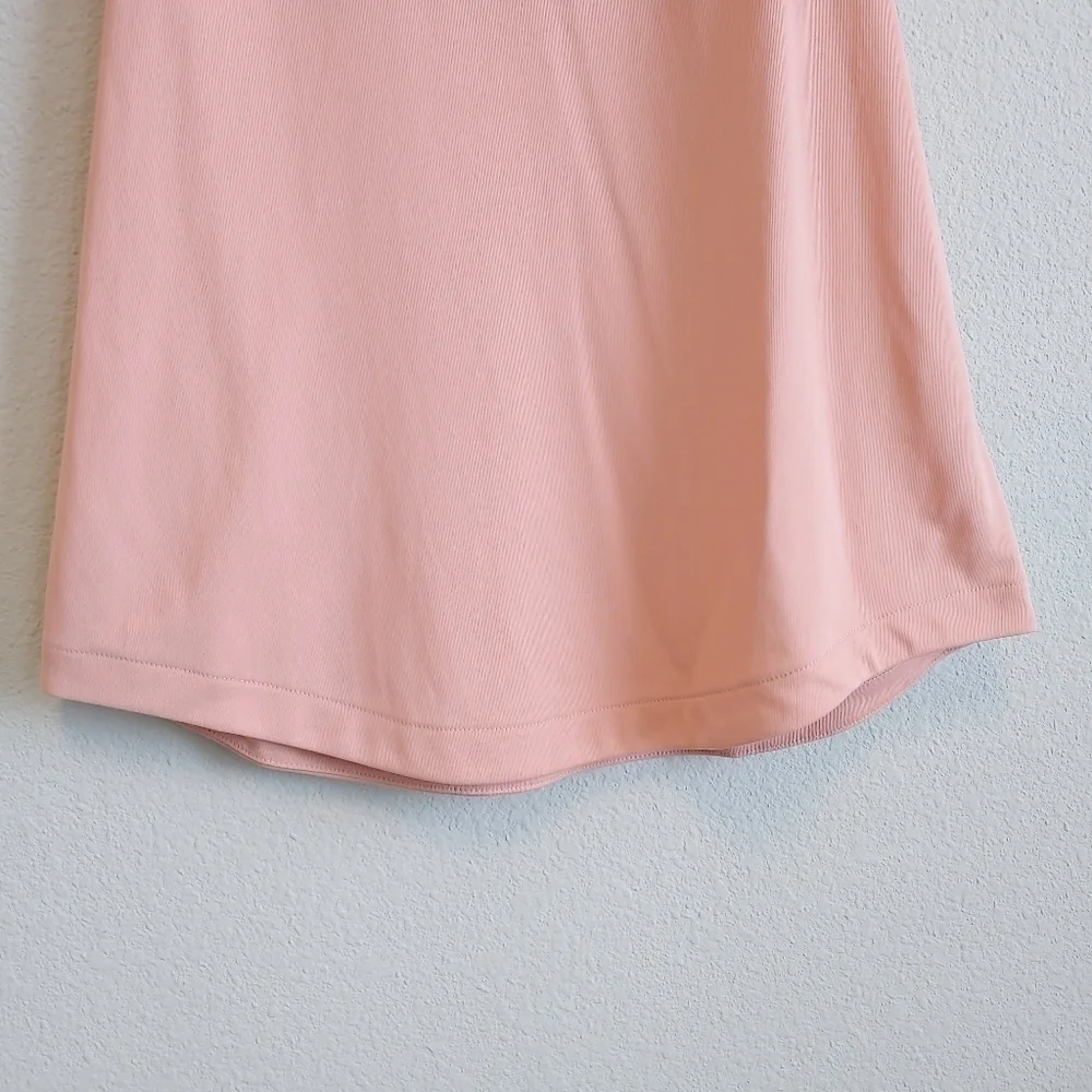 Adidas Girls Peach and Black Primegreen Aeroready Racerback Club Tank Top Sz S